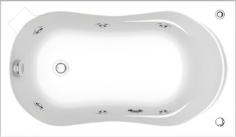 Ванна BAS Кэмерон Стандарт Плюс 120x70 (каркас)