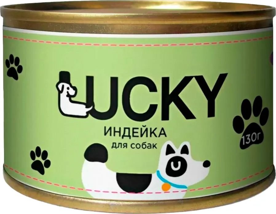 

Консервированный корм для собак Lucky С индейкой TUZ923 130 г