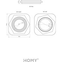 Вентиляционная решетка HOMY AIR гексагон AH100BR 17x15 (черная)