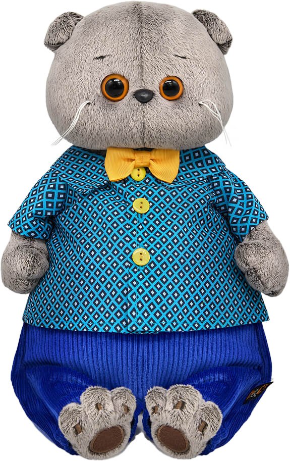 

Классическая игрушка BUDI BASA Collection Басик в рубашке с ромбами и брюках Ks19-259