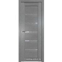 Межкомнатная дверь ProfilDoors 2.76XN R 60х200 (грувд серый, стекло дождь белый)