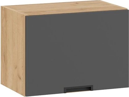 

Шкаф навесной Трия Гренада 1В5Г (дуб крафт золотой/холст вулкан)