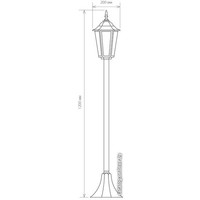 Фонарный столб Elektrostandard GL 1014F (черное золото)