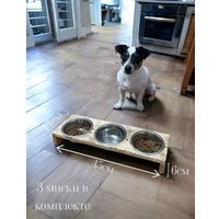 Миски на подставке KraftHouse 14x6.5x45см на подставке 2039771839944