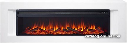Каминокомплект Smolcom Line V60 с Royal Flame Vision 60 LOG LED (бьянко белый)