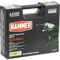 Дрель-шуруповерт Hammer ACD12BLC (с 2-мя АКБ, кейс)