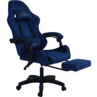 Игровое (геймерское) кресло Calviano 1584 (велюр, синий)