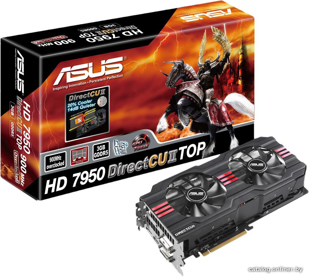 ASUS HD 7950 DirectCU II TOP 3GB GDDR5 (HD7950-DC2T-3GD5-V2
