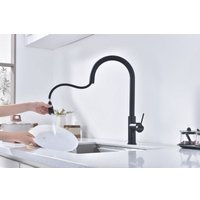 Смеситель Paulmark Galant Ga213077-GM (черный/вороненая сталь)