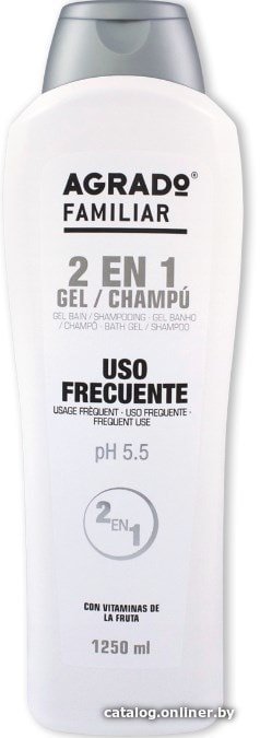 Agrado Гель для душа Bath Gel & Shampoo Familiar 2 in 1 1250 мл