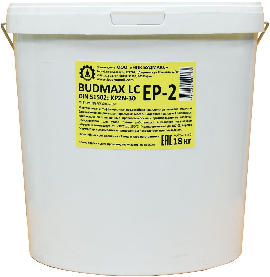 

Budmax Смазка литиевая комплексная LC EP-2 18кг