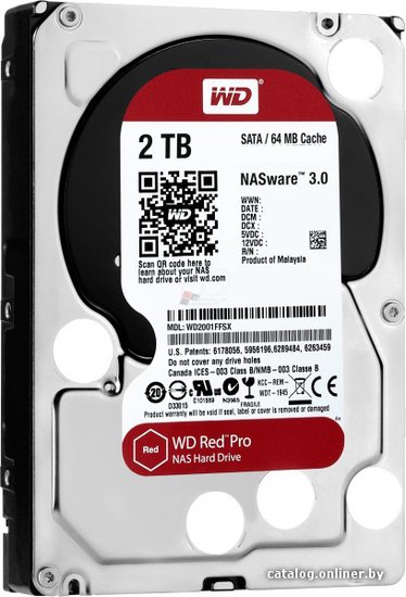 WD Red Pro 2TB [WD2002FFSX] жесткий диск купить в Минске