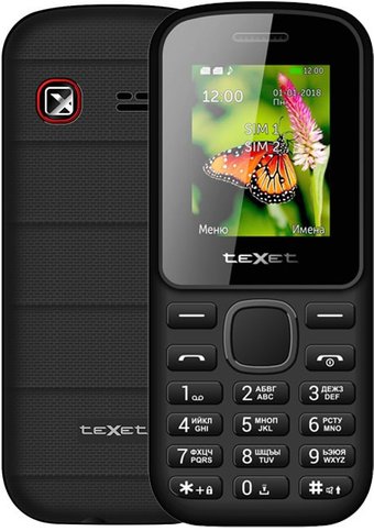 TeXet TM-130 (черный/красный)
