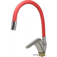 Смеситель Ledeme L4132-1 (хром/красный)