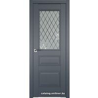 Межкомнатная дверь ProfilDoors 67U L 90x200 (антрацит/стекло матовое ромб)