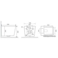 Унитаз подвесной Gid Tr2144 (белый)