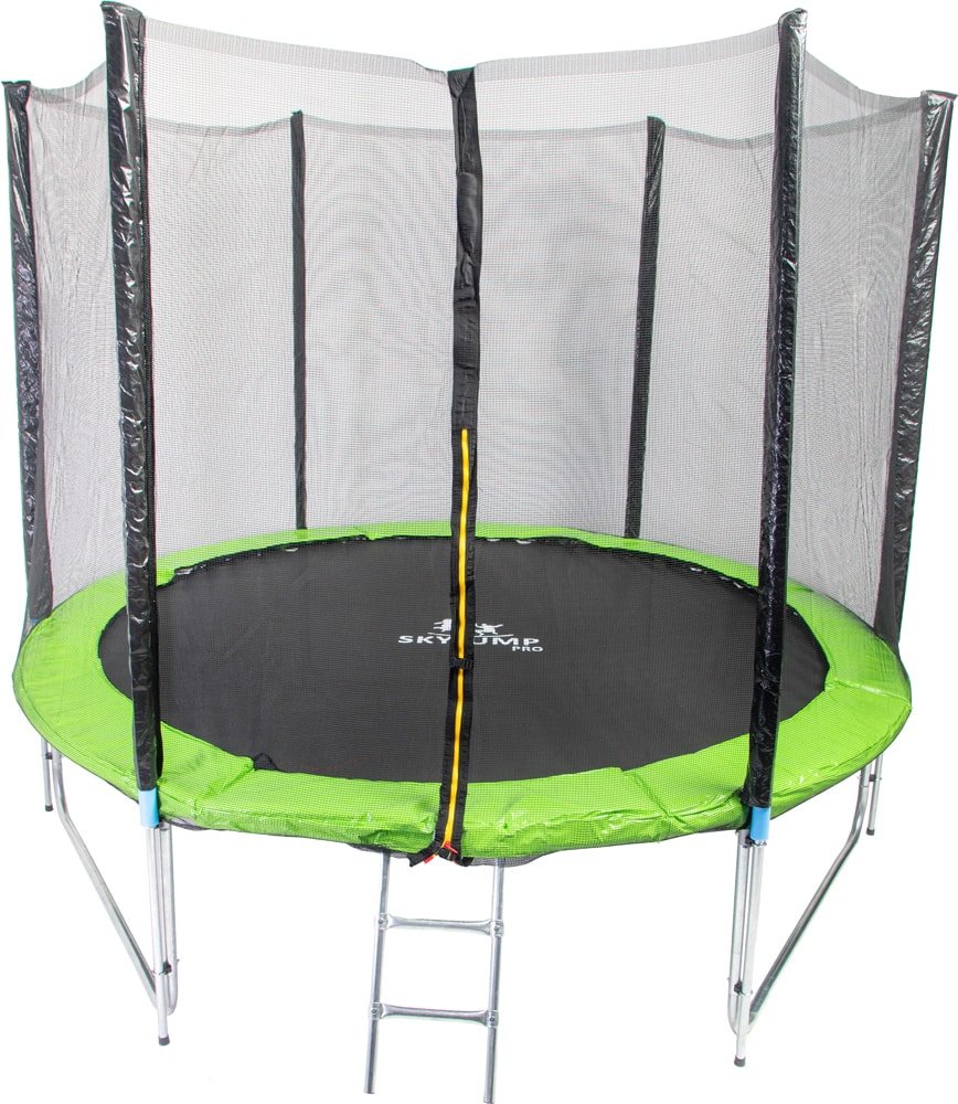 

Батут Skyjump Pro 312 см - 10ft (с внешней сеткой и лестницей)