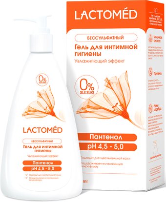 Lactomed Гель для интимной гигиены Увлажняющий ежедневный уход 200 мл