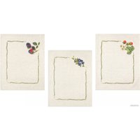 Набор полотенец Беларускі лён 22С145-ШР+К/п.р/фкор 45x60 (3 шт, 1 379-Лесные ягоды-3/сорт 1)