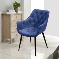 Стул с подлокотниками Ваш день Archi Barkhat 81 (темно-синий)