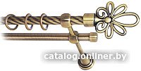 Карниз для штор Lm Decor Астра 170 2р витой (антик, 3.2м)