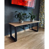 Тумба Millwood Нeo Лофт TVS-2 (дуб золотой craft ЛДСП/металл черный)