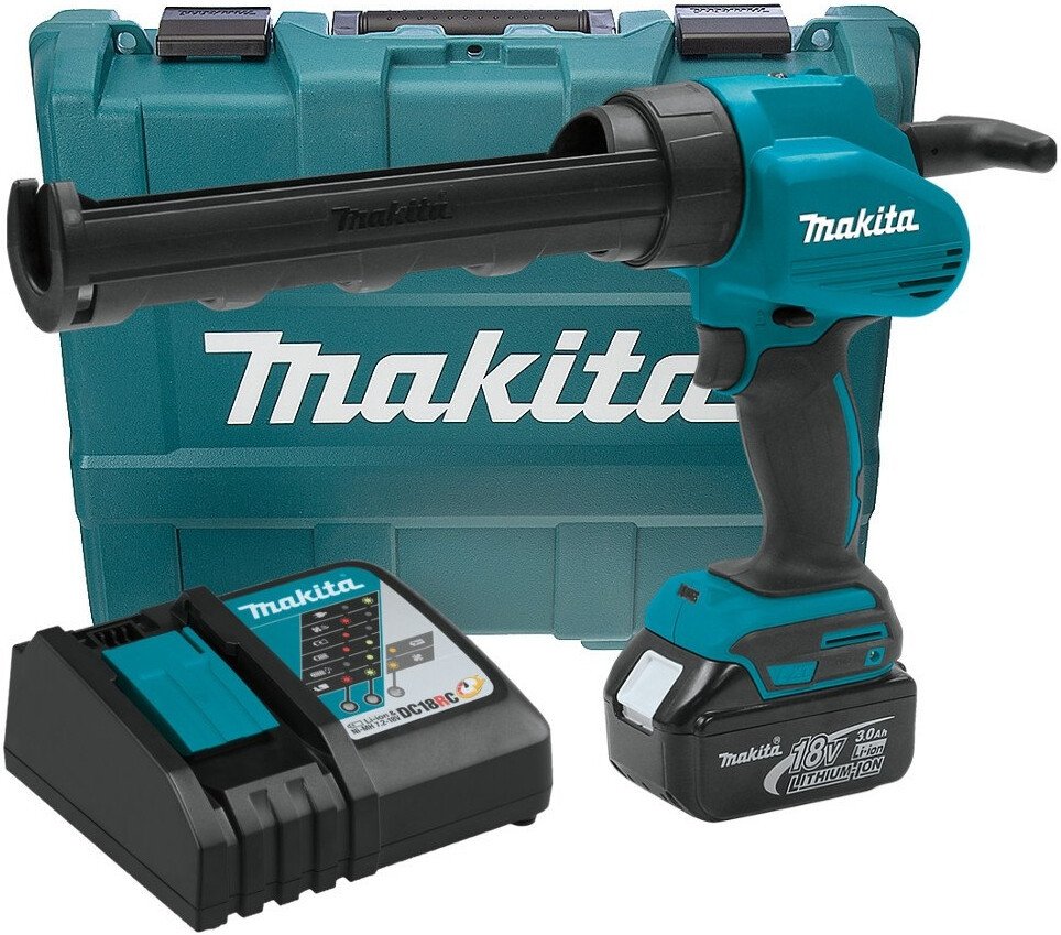 Пистолет для герметика Makita DCG180RF (с 1-им АКБ, кейс)