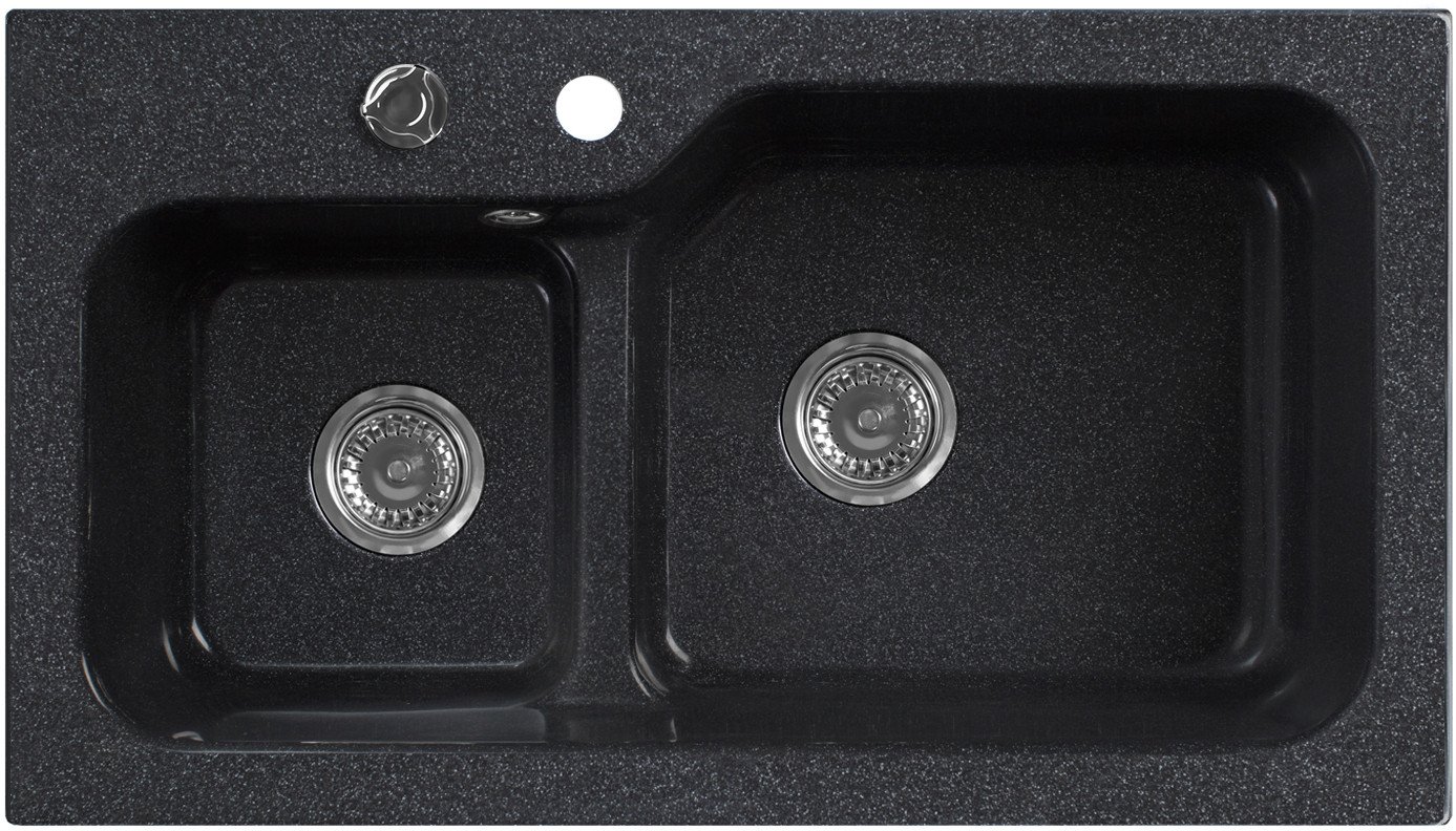 

Кухонная мойка Belux SG-REC-DUO 8045 (черный)