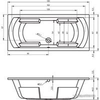 Ванна Riho Livorno 180x80 (без ножек)