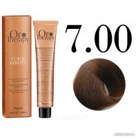 Крем-краска Fanola ORO Therapy Color Keratin 7.00 русый интенсивный 100 мл