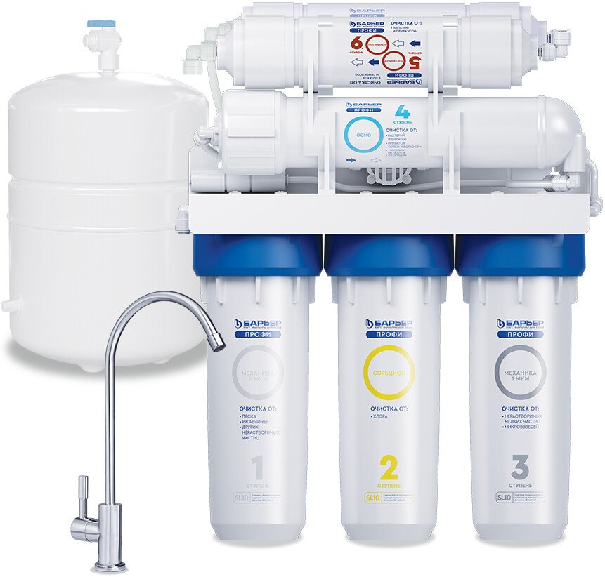

Система обратного осмоса БАРЬЕР Профи Осмо 100 М Н152Р01