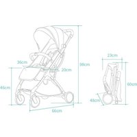 Коляска прогулочная «книга» Labalu Dream D9 (черный)