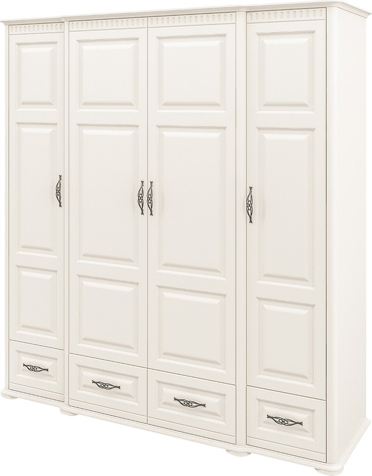 

Шкаф распашной Elva Лазаро NEM03HP-4D4S-2040/660/2200 (27) (крем)