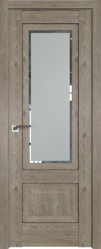 ProfilDoors 2.90XN L 70x200 (каштан темный/стекло square матовое)