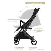 Коляска прогулочная «книга» Indigo Onyx (черный)