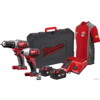  Milwaukee M18 BPP2D-402C 4933447126 (шуруповерт, винтоверт, 2 АКБ, кейс)