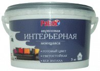 

Краска Palizh Интерьерная моющаяся 3.7 кг (халва)