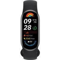 Фитнес-браслет Xiaomi Smart Band 9 (черный, с черным силиконовым ремешком, международная версия)