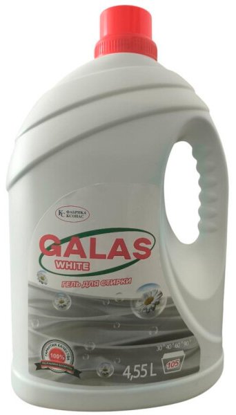 

Гель для стирки Galas Premium White (4.55 л)