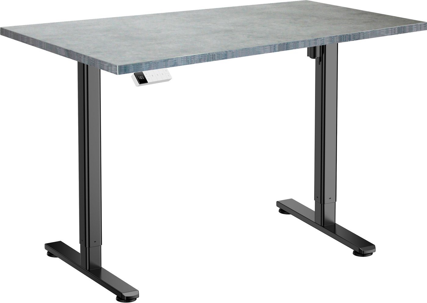 

Стол для работы стоя ErgoSmart Electric Desk Slim 1200х650х25 мм (бетон чикаго светло-серый/черный)