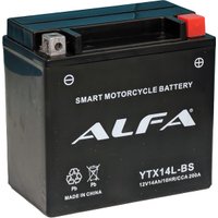 Мотоциклетный аккумулятор ALFA YTX14L-BS (14 А·ч)