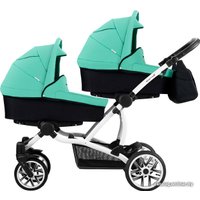 Универсальная коляска BEBETTO Bebetto42 (3 в 1, UL207, белая рама)