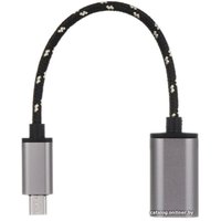 Адаптер USBTOP OTG USB3.1 Type-C – USB3.0 тканевый