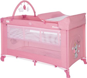 Манеж-кровать Lorelli Noemi 2 Plus (rose velvet unicorn)
