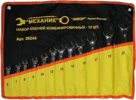

Набор ключей Энкор 26244 (12 предметов)