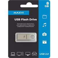 USB Flash Maxvi MK 8GB (серебристый)