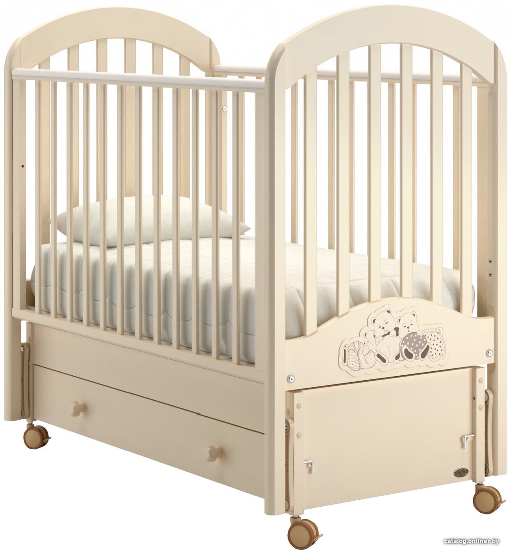 Классическая детская кроватка Nuovita Grano Swing (слоновая кость)