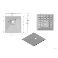 Душевой поддон Vincea VST-4SR9090G 90x90