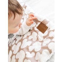 Плед Amarobaby Растем вместе Совята 95x85 (серый)