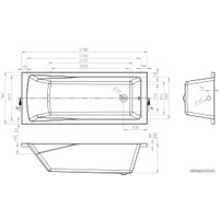 Ванна Lavinia Boho One 170x70 3701007P (с подголовником, каркасом и экраном)